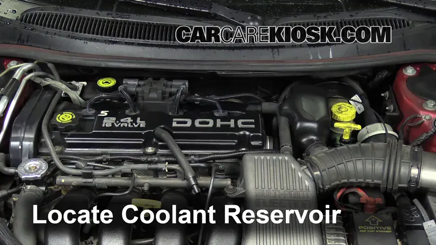 1996 Dodge Stratus ES 2.4L 4 Cyl. Coolant (Antifreeze) Add Coolant